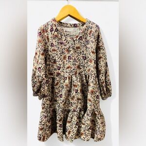 Zara floral printed tiered dress for girls